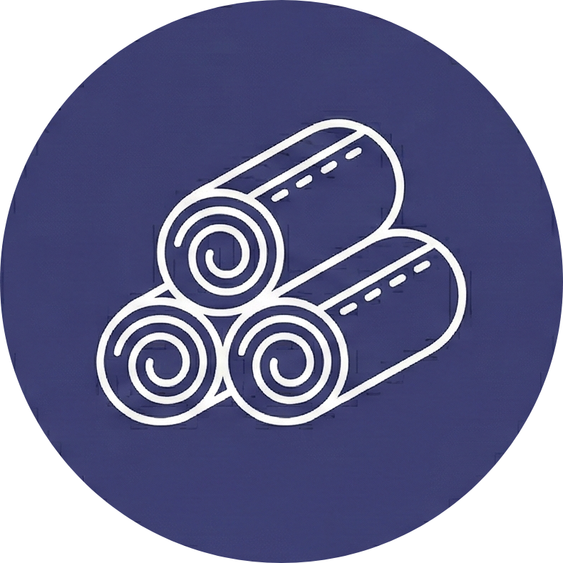 Fabric rolls icon